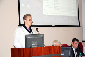 студент 5 курса, председатель студенческого Совета по качеству УГМУ Божка Яков Григорьевич (1 место в конкурсе докладов, посвященных общим вопросам патофизиологии туберкулезного воспаления)