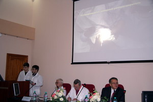 студенты 5 курса Гасанов Тимур Александрович и Потоцкий Станислав Владимирович (1 место в конкурсе учебно-методических фильмов)